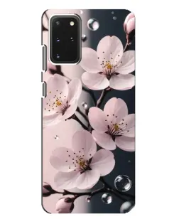 Чехол для Samsung Galaxy S20 Plus с картинкой «Нежная сакура и капли» Чехол для Samsung Galaxy S20 Plus с картинкой «Нежная сакура и капли»