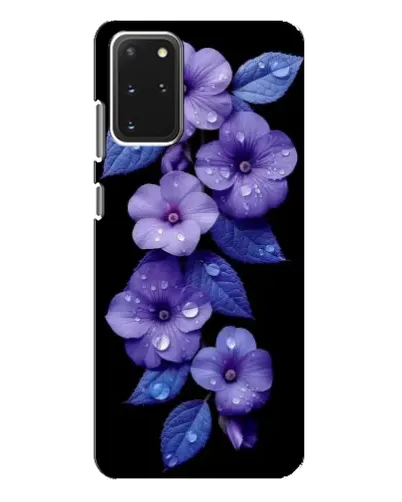Чехол для Samsung Galaxy S20 Plus с картинкой «Фиолетовые цветы с росою» Чехол для Samsung Galaxy S20 Plus с картинкой «Фиолетовые цветы с росою»