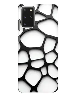 Чехол для Samsung Galaxy S20 Plus с картинкой «Белая объемная сетка»