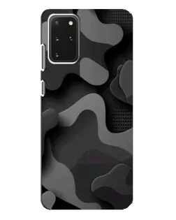 Чехол для Samsung Galaxy S20 Plus с картинкой «Темный абстрактный камуфляж»