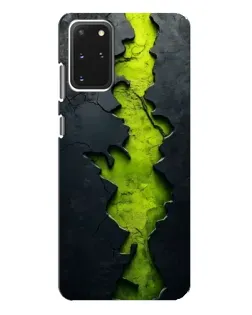 Чехол для Samsung Galaxy S20 Plus с картинкой «Салатовый разлом скалы»