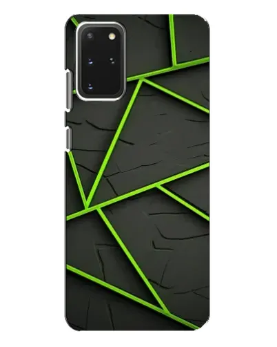 Чехол для Samsung Galaxy S20 Plus с картинкой «Зеленые геометрические линии»