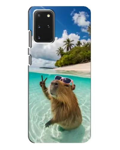 Чехол для Samsung Galaxy S20 Plus с картинкой «Капибара на море» Чехол для Samsung Galaxy S20 Plus с картинкой «Капибара на море»