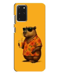 Чехол для Samsung Galaxy S20 Plus с картинкой «Капибара на отдыхе»