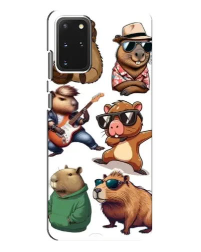 Чехол для Samsung Galaxy S20 Plus с картинкой «Крутые капибары музыканты» Чехол для Samsung Galaxy S20 Plus с картинкой «Крутые капибары музыканты»