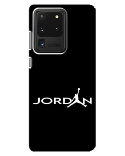 Чехол для Samsung Galaxy S20 Ultra с картинкой «Jordan White Logo»
