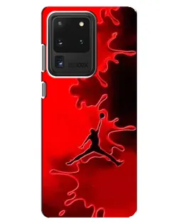 Чехол для Samsung Galaxy S20 Ultra с картинкой «Jordan Red Smoke»