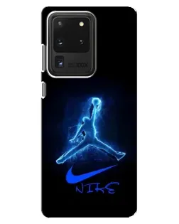 Чехол для Samsung Galaxy S20 Ultra с картинкой «Jordan Neon Blue»