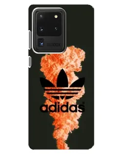 Чехол для Samsung Galaxy S20 Ultra с картинкой «Оранжевый дым Adidas» Чехол для Samsung Galaxy S20 Ultra с картинкой «Оранжевый дым Adidas»