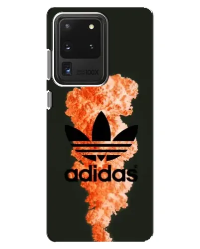Чехол для Samsung Galaxy S20 Ultra с картинкой «Оранжевый дым Adidas»