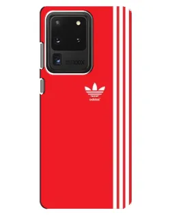 Чехол для Samsung Galaxy S20 Ultra с картинкой «Красный минимализм Adidas» Чехол для Samsung Galaxy S20 Ultra с картинкой «Красный минимализм Adidas»