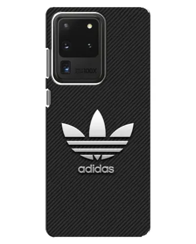 Чехол для Samsung Galaxy S20 Ultra с картинкой «Adidas Карбоновая текстура»
