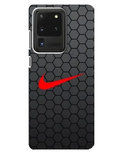 Чехол для Samsung Galaxy S20 Ultra с картинкой «Nike — карбоновая сетка» Чехол для Samsung Galaxy S20 Ultra с картинкой «Nike — карбоновая сетка»