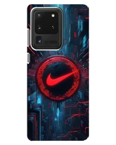 Чехол для Samsung Galaxy S20 Ultra с картинкой «Техногенный стиль Nike» Чехол для Samsung Galaxy S20 Ultra с картинкой «Техногенный стиль Nike»