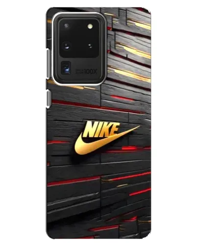 Чехол для Samsung Galaxy S20 Ultra с картинкой «Золотой Nike на металле» Чехол для Samsung Galaxy S20 Ultra с картинкой «Золотой Nike на металле»