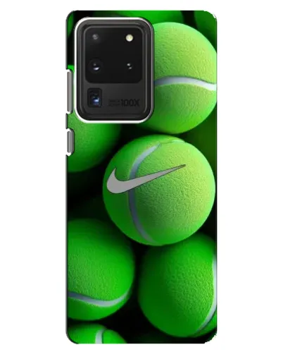 Чехол для Samsung Galaxy S20 Ultra с картинкой «Теннисные мячи Найк» Чехол для Samsung Galaxy S20 Ultra с картинкой «Теннисные мячи Найк»