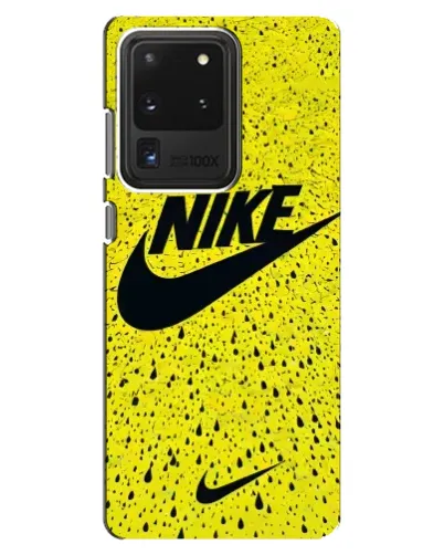 Чехол для Samsung Galaxy S20 Ultra с картинкой «Желтый текстурный Nike» Чехол для Samsung Galaxy S20 Ultra с картинкой «Желтый текстурный Nike»