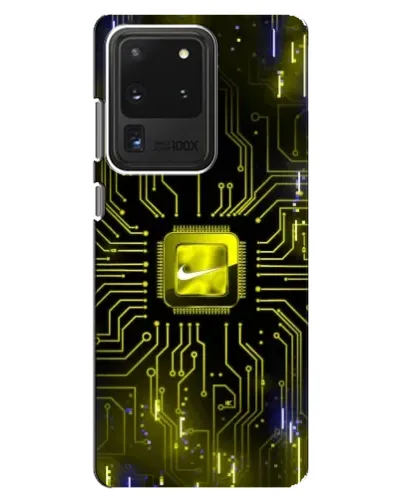 Чехол для Samsung Galaxy S20 Ultra с картинкой «Nike — золотая искра» Чехол для Samsung Galaxy S20 Ultra с картинкой «Nike — золотая искра»