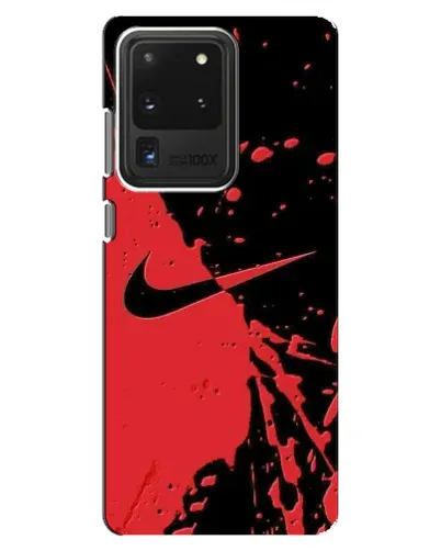 Чехол для Samsung Galaxy S20 Ultra с картинкой «Красные брызги Nike» Чехол для Samsung Galaxy S20 Ultra с картинкой «Красные брызги Nike»