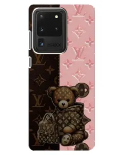 Чехол для Samsung Galaxy S20 Ultra с картинкой «Мишка в стиле LV»