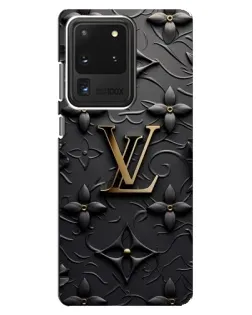 Чехол для Samsung Galaxy S20 Ultra с картинкой «Кожаная текстура LV»