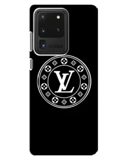 Чехол для Samsung Galaxy S20 Ultra с картинкой «LV — печать стиля»