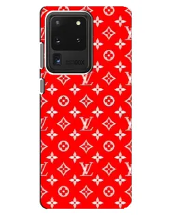 Чехол для Samsung Galaxy S20 Ultra с картинкой «Яркий паттерн LV»