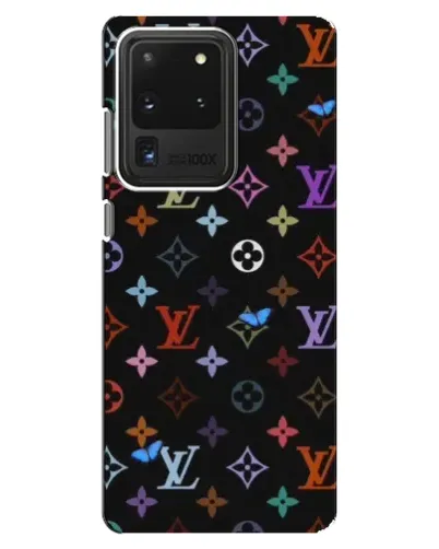 Чехол для Samsung Galaxy S20 Ultra с картинкой «Цветная монограмма LV»