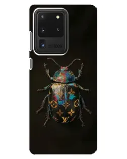 Чехол для Samsung Galaxy S20 Ultra с картинкой «LV — мраморный принт»
