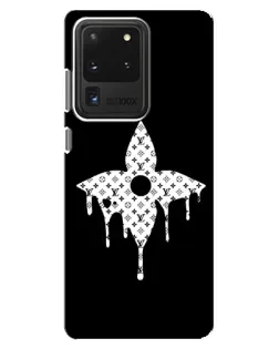 Чехол для Samsung Galaxy S20 Ultra с картинкой «Цветочная монограмма»