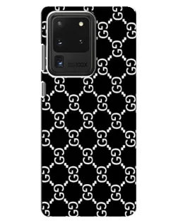 Чехол для Samsung Galaxy S20 Ultra с картинкой «Gucci — сетчатый паттерн» Чехол для Samsung Galaxy S20 Ultra с картинкой «Gucci — сетчатый паттерн»