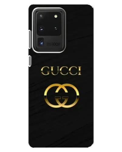 Чехол для Samsung Galaxy S20 Ultra с картинкой «Золотой логотип Gucci»
