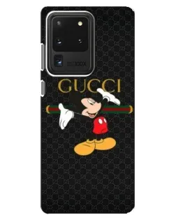 Чехол для Samsung Galaxy S20 Ultra с картинкой «Микки Маус Gucci» Чехол для Samsung Galaxy S20 Ultra с картинкой «Микки Маус Gucci»