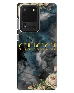 Чехол для Samsung Galaxy S20 Ultra с картинкой «Абстрактные цветы Gucci» Чехол для Samsung Galaxy S20 Ultra с картинкой «Абстрактные цветы Gucci»