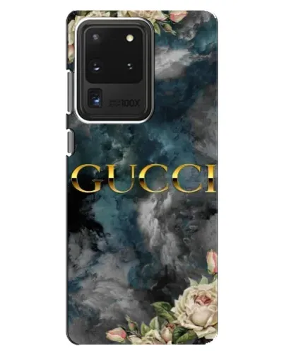 Чехол для Samsung Galaxy S20 Ultra с картинкой «Абстрактные цветы Gucci»