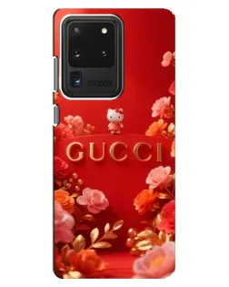 Чехол для Samsung Galaxy S20 Ultra с картинкой «Gucci — золотой сад» Чехол для Samsung Galaxy S20 Ultra с картинкой «Gucci — золотой сад»