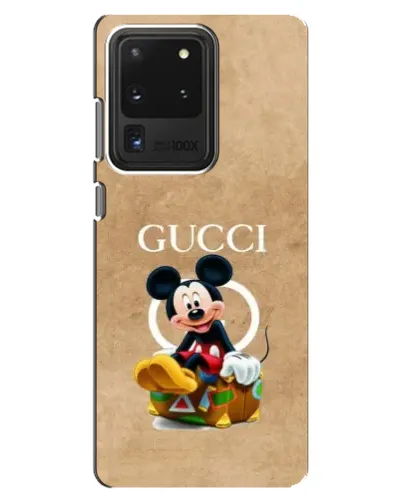 Чехол для Samsung Galaxy S20 Ultra с картинкой «Микки Маус Gucci — крафт»