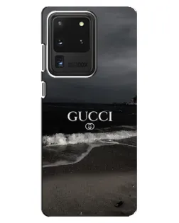Чехол для Samsung Galaxy S20 Ultra с картинкой «Gucci — морской прибой» Чехол для Samsung Galaxy S20 Ultra с картинкой «Gucci — морской прибой»