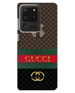 Чехол для Samsung Galaxy S20 Ultra с картинкой «Gucci — брендированный десерт» Чехол для Samsung Galaxy S20 Ultra с картинкой «Gucci — брендированный десерт»
