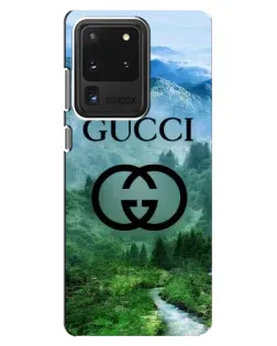 Чехол для Samsung Galaxy S20 Ultra с картинкой «Gucci — горный пейзаж» Чехол для Samsung Galaxy S20 Ultra с картинкой «Gucci — горный пейзаж»