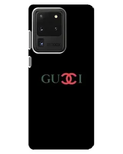 Чехол для Samsung Galaxy S20 Ultra с картинкой «Gucci — красный градиент» Чехол для Samsung Galaxy S20 Ultra с картинкой «Gucci — красный градиент»