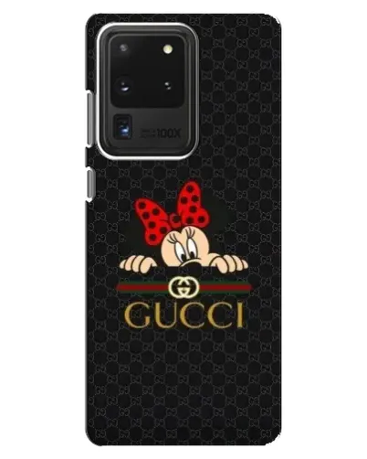Чехол для Samsung Galaxy S20 Ultra с картинкой «Минни Маус Gucci — черный»