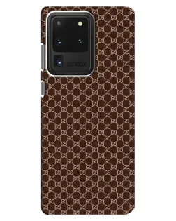 Чехол для Samsung Galaxy S20 Ultra с картинкой «Gucci — шоколадная сетка» Чехол для Samsung Galaxy S20 Ultra с картинкой «Gucci — шоколадная сетка»