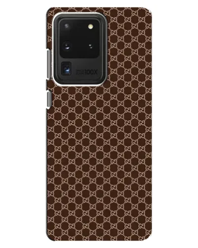 Чехол для Samsung Galaxy S20 Ultra с картинкой «Gucci — шоколадная сетка» Чехол для Samsung Galaxy S20 Ultra с картинкой «Gucci — шоколадная сетка»