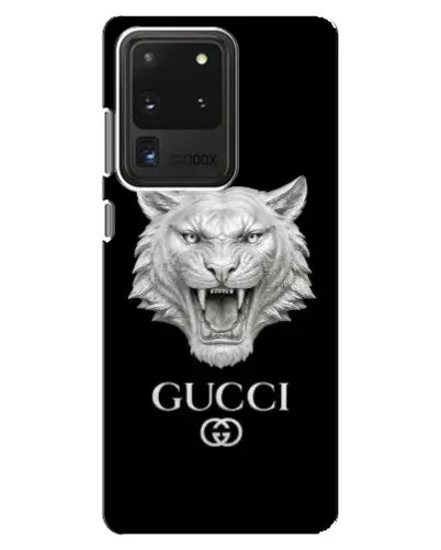 Чехол для Samsung Galaxy S20 Ultra с картинкой «Gucci — серебряный лев» Чехол для Samsung Galaxy S20 Ultra с картинкой «Gucci — серебряный лев»