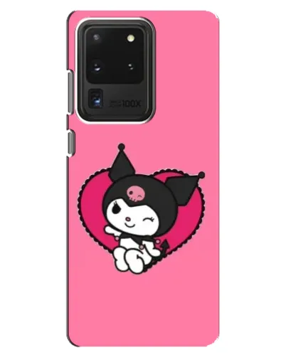 Чехол для Samsung Galaxy S20 Ultra с картинкой «Kuromi — любовь в сердце»