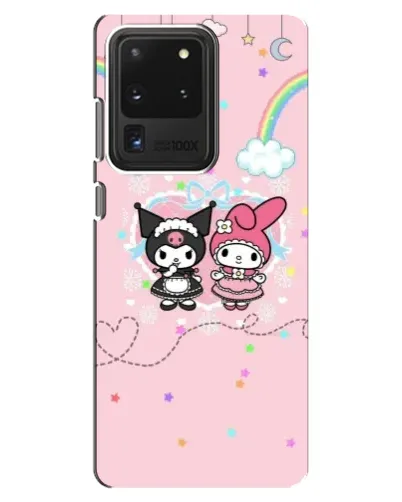 Чехол для Samsung Galaxy S20 Ultra с картинкой «My Melody и Kuromi»