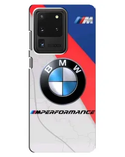 Чехол для Samsung Galaxy S20 Ultra с картинкой «BMW Performance стиль» Чехол для Samsung Galaxy S20 Ultra с картинкой «BMW Performance стиль»
