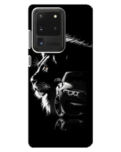 Чехол для Samsung Galaxy S20 Ultra с картинкой «BMW и лев» Чехол для Samsung Galaxy S20 Ultra с картинкой «BMW и лев»