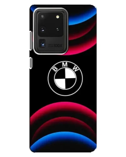 Чехол для Samsung Galaxy S20 Ultra с картинкой «Логотип BMW и неоновые дуги» Чехол для Samsung Galaxy S20 Ultra с картинкой «Логотип BMW и неоновые дуги»
